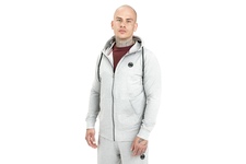 Bluza rozpinana z kapturem Pit Bull French Terry 220  Small Logo '21 - Szara