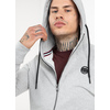 Bluza rozpinana z kapturem Pit Bull French Terry 220  Small Logo '21 - Szara