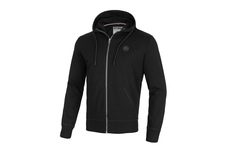 Bluza rozpinana z kapturem Pit Bull French Terry 220  Small Logo '21 - Czarna