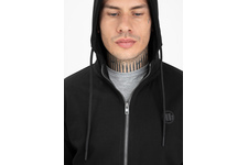 Bluza rozpinana z kapturem Pit Bull French Terry 220  Small Logo '21 - Czarna