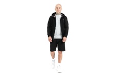 Bluza rozpinana z kapturem Pit Bull French Terry 220  Small Logo '21 - Czarna