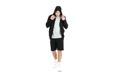 Bluza rozpinana z kapturem Pit Bull French Terry 220  Small Logo '21 - Czarna