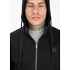 Bluza rozpinana z kapturem Pit Bull French Terry 220  Small Logo '21 - Czarna