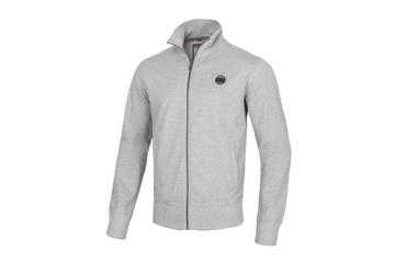 Bluza rozpinana Pit Bull French Terry 220 Small Logo '21 - Szara