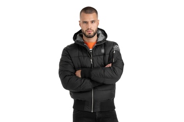 Kurtka zimowa z kapturem Pit Bull Topside II '21 - Czarna