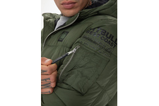Kurtka zimowa z kapturem Pit Bull Topside II '21 - Oliwkowa