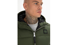 Kurtka zimowa z kapturem Pit Bull Topside II '21 - Oliwkowa