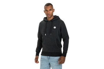 Bluza z kapturem Pit Bull Small Logo '21 - Grafitowa