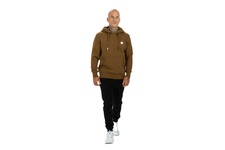 Bluza z kapturem Pit Bull Small Logo '21 - Brązowa