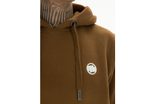 Bluza z kapturem Pit Bull Small Logo '21 - Brązowa