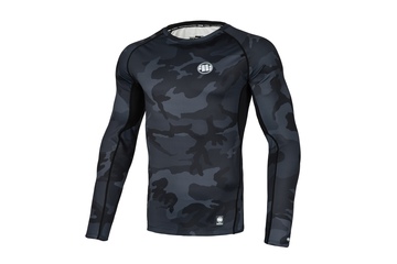 Rashguard termoaktywny Pit Bull Performance Pro Plus Small Logo '21 - All Black Camo