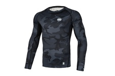 Rashguard termoaktywny Pit Bull Performance Pro Plus Small Logo '21 - All Black Camo