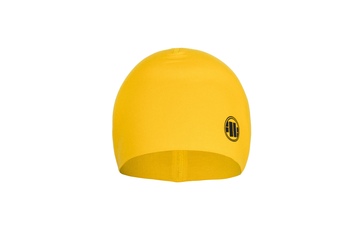 Czapka kompresyjna Pit Bull Small Logo '21 - Żółta/Czarna