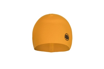 Czapka kompresyjna Pit Bull Small Logo '21 - Miodowa/Czarna