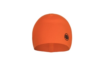 Czapka kompresyjna Pit Bull Small Logo '21 - Pomarańczowa/Czarna
