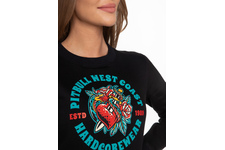 Bluza damska Pit Bull Broken Heart '21 - Czarna
