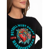 Bluza damska Pit Bull Broken Heart '21 - Czarna