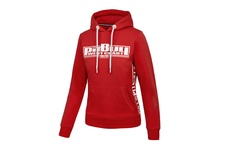 Bluza damska z kapturem Pit Bull French Terry Boxing '21 - Czerwona