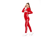 Bluza damska z kapturem Pit Bull French Terry Boxing '21 - Czerwona