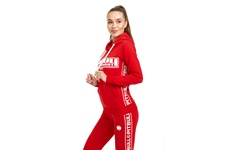Bluza damska z kapturem Pit Bull French Terry Boxing '21 - Czerwona