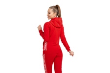 Bluza damska z kapturem Pit Bull French Terry Boxing '21 - Czerwona