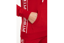 Bluza damska z kapturem Pit Bull French Terry Boxing '21 - Czerwona