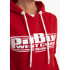 Bluza damska z kapturem Pit Bull French Terry Boxing '21 - Czerwona
