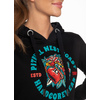 Bluza damska z kapturem Pit Bull Broken Heart '21 - Czarna