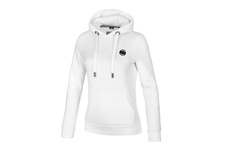 Bluza damska z kapturem Pit Bull Small Logo '21 - Biała