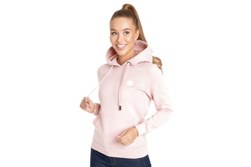 Bluza damska z kapturem Pit Bull Small Logo '21 - Różowa