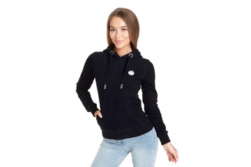 Bluza damska z kapturem Pit Bull Small Logo '21 - Czarna