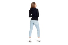 Bluza damska z kapturem Pit Bull Small Logo '21 - Czarna