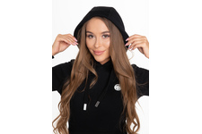 Bluza damska z kapturem Pit Bull Small Logo '21 - Czarna