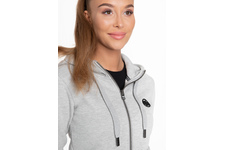 Bluza damska rozpinana z kapturem Pit Bull Small Logo '21 - Szara