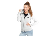 Bluza damska rozpinana z kapturem Pit Bull Small Logo '21 - Szara