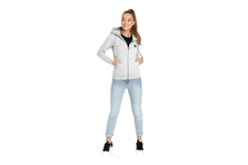 Bluza damska rozpinana z kapturem Pit Bull Small Logo '21 - Szara