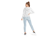Bluza damska rozpinana z kapturem Pit Bull Small Logo '21 - Szara
