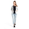 Bluza damska rozpinana z kapturem Pit Bull Small Logo '21 - Szara