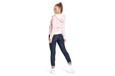 Bluza damska rozpinana z kapturem Pit Bull Small Logo '21 - Różowa
