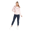 Bluza damska rozpinana z kapturem Pit Bull Small Logo '21 - Różowa