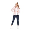 Bluza damska rozpinana z kapturem Pit Bull Small Logo '21 - Różowa
