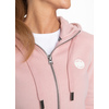 Bluza damska rozpinana z kapturem Pit Bull Small Logo '21 - Różowa