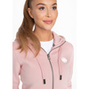 Bluza damska rozpinana z kapturem Pit Bull Small Logo '21 - Różowa