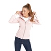 Bluza damska rozpinana z kapturem Pit Bull Small Logo '21 - Różowa