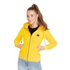 Bluza damska rozpinana z kapturem Pit Bull Small Logo '21 - Żółta