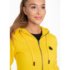 Bluza damska rozpinana z kapturem Pit Bull Small Logo '21 - Żółta