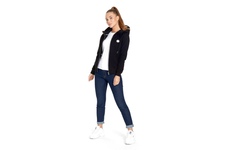 Bluza damska rozpinana z kapturem Pit Bull Small Logo '21 - Czarna