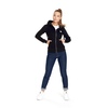 Bluza damska rozpinana z kapturem Pit Bull Small Logo '21 - Czarna