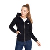 Bluza damska rozpinana z kapturem Pit Bull Small Logo '21 - Czarna