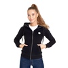 Bluza damska rozpinana z kapturem Pit Bull Small Logo '21 - Czarna